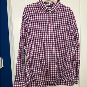 Jos. A. Bank Multicolor Checkered Casual Shirt